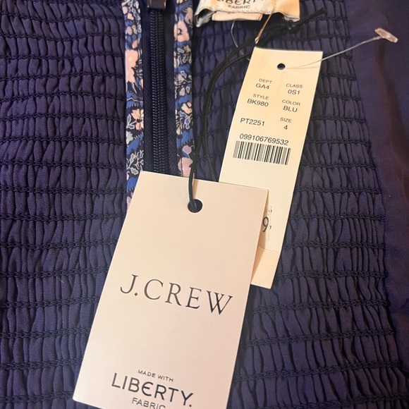 J.Crew Sweetheart Long-Sleeve Mini A-Line Dress in Liberty® Bourton Bloom Fabric - Picture 11 of 11